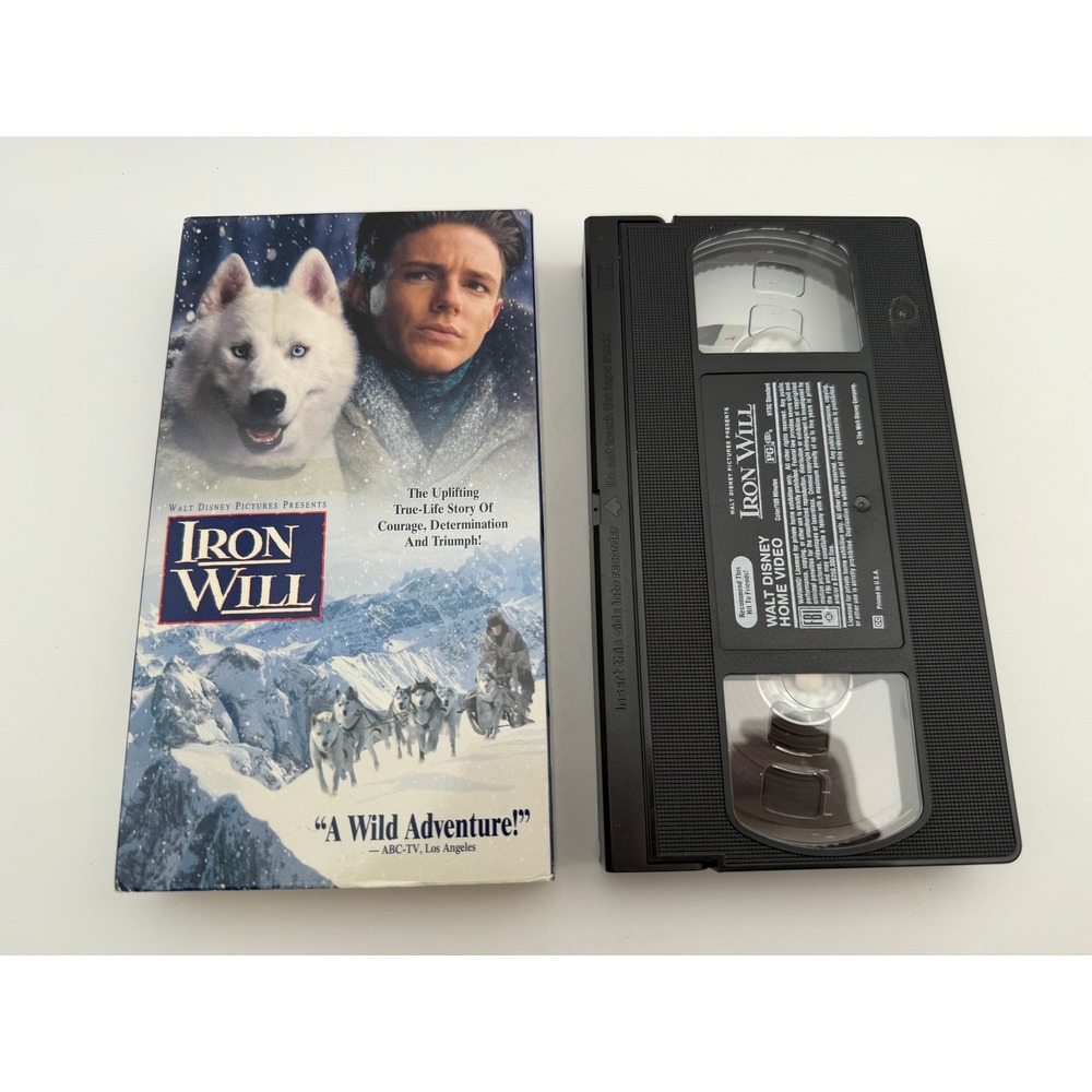 Walt Disney Iron Will VHS Movie 1994 Mackenzie Astin Kevin Spacey Vintage Tape